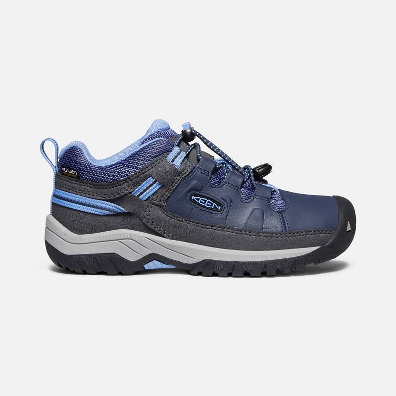 Keen Targhee Waterproof Wanderschuhe Kinder DE-54873 Blue Nights/Della Blue - Keen Kinderschuhe Blau